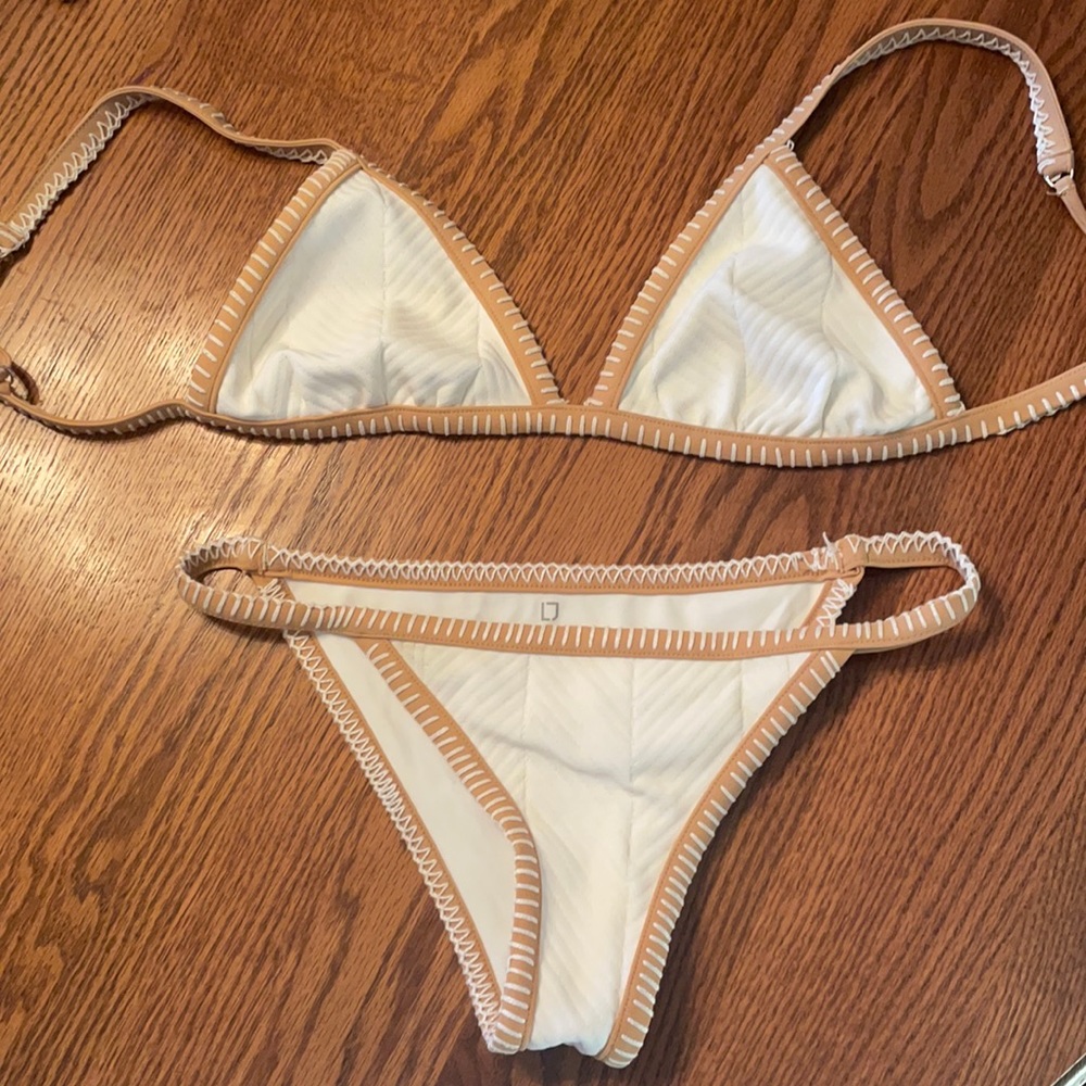 ElleJay bikini set white/tan M
